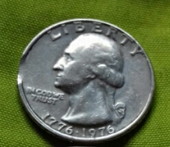 Moneda con ERROR 1776 LIBERTY QUARTER DOLLAR  - Imagen 2