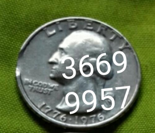 Moneda con ERROR 1776 LIBERTY QUARTER DOLLAR  - Imagen 3