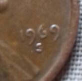 Monedas LIBERTY Fecha 1969 letra S ONE CENT L - Imagen 3
