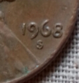 1968 Letra S LINCOLN LIBERTY ONE CENT UNITED - Imagen 1