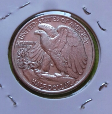 Moneda antigua LIBERTY fecha 1944 HALF DOLLAR - Imagen 2