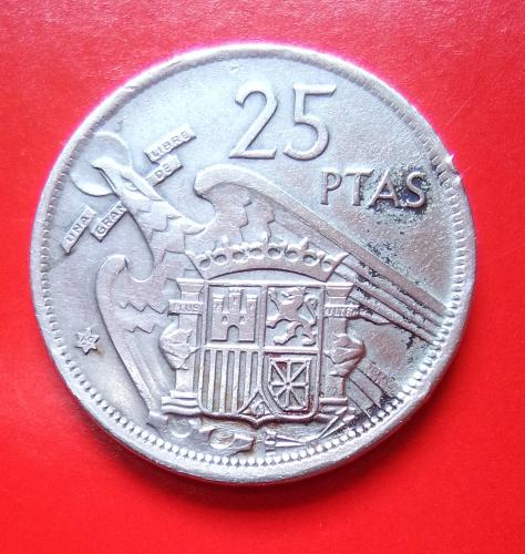 Moneda ESPAÑOLA ANTIGUA Fecha 1957 FRANCISCO - Imagen 1