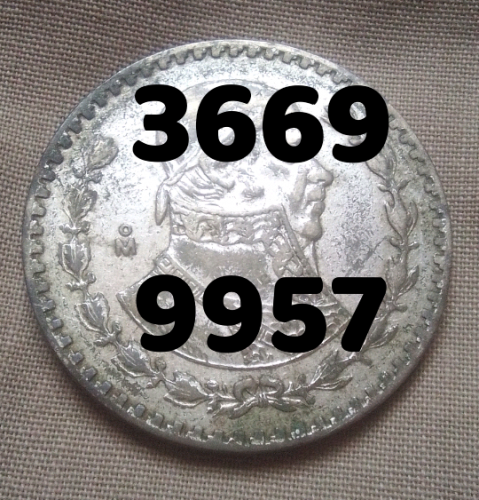 Moneda fecha 1963 PLATA SILVER MEXICO UN PES - Imagen 3
