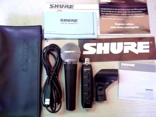 Vendo Microfono Shure SM58 + Interfaz USB X2U - Imagen 1