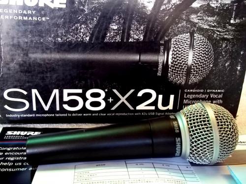 Vendo Microfono Shure SM58 + Interfaz USB X2U - Imagen 3