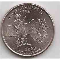 vendo Moneda de Massachusetts de 1988 fecha  - Imagen 1