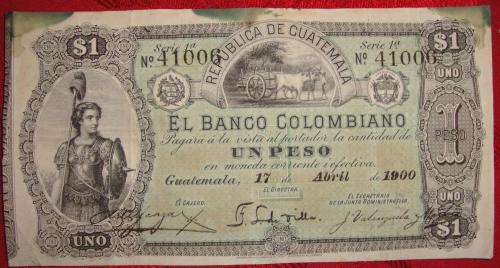vendo monedas y billetes antiguos de Guatemal - Imagen 1