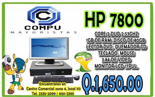 COMPUTADORAS HP 7800 a Tan Solo Q 165000 Pr - Imagen 1